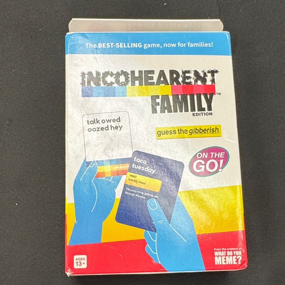 Incohearent, The Guess The Gibberish Party Game By Relatable, A Funny Card Game